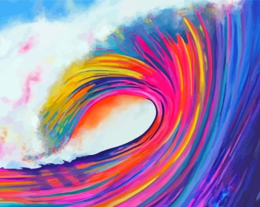 Rainbow Wave Diamond Painting