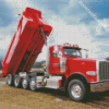 Red Dump Truck Diamond Painting