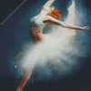 Red Haired Lady Ballet Dancer Diamond Painting