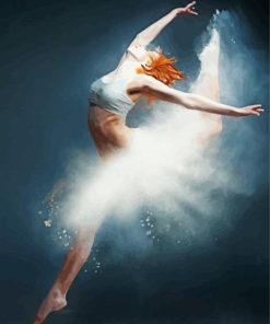 Red Haired Lady Ballet Dancer Diamond Painting