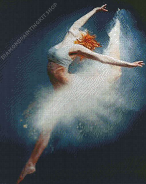 Red Haired Lady Ballet Dancer Diamond Painting