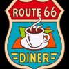 Retro Route 66 Poster Diamond Painting