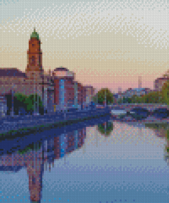 River Liffey Dublin Republic Of Ireland Diamond Painting