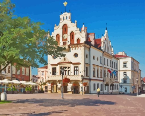 Rzeszow Ancient Town Hall Diamond Painting