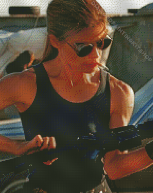 Sarah Connor Character Diamond Painting