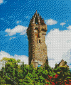 Scotland Tower The National Wallace Monument Stirling Diamond Painting