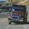 Semi Mack Truck Diamond Painting