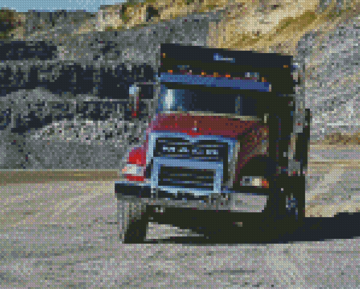 Semi Mack Truck Diamond Painting