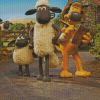 Shaun The Sheep Animation Poster Diamond Painting