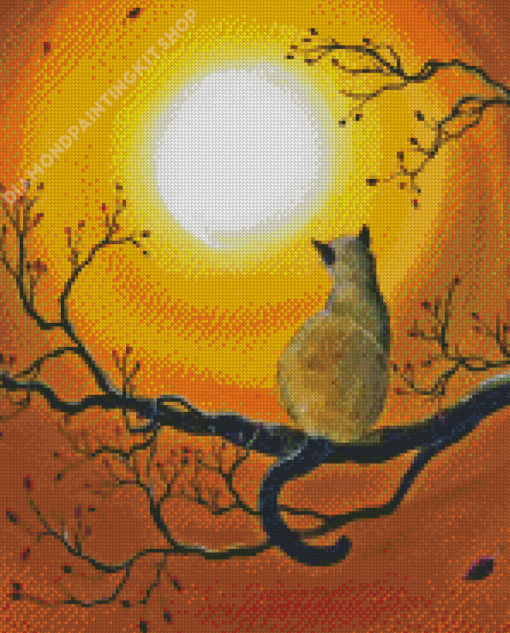 Siamese In A Tree Diamond Painting