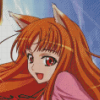 Spice And Wolf Holo Diamond Painting