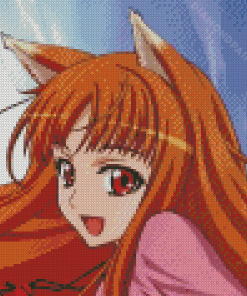 Spice And Wolf Holo Diamond Painting