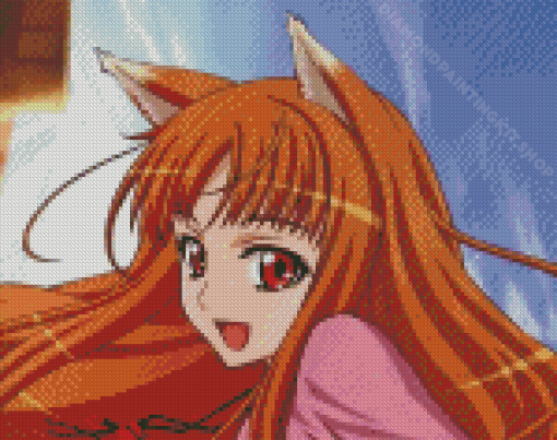 Spice And Wolf Holo Diamond Painting