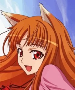 Spice And Wolf Holo Diamond Painting