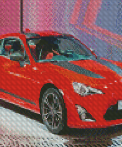 Sport Car Toyota Gr86 Diamond Painting