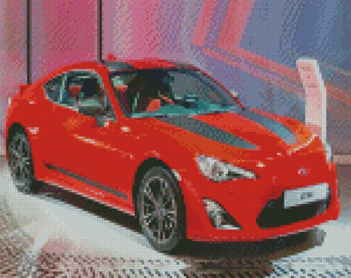 Sport Car Toyota Gr86 Diamond Painting