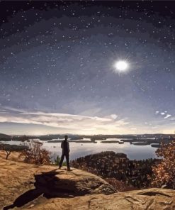 Squam Lake Landscape Diamond Painting