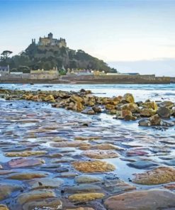 St Micheal Mount Beach Diamond Painting