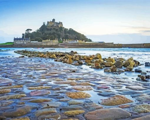 St Micheal Mount Beach Diamond Painting