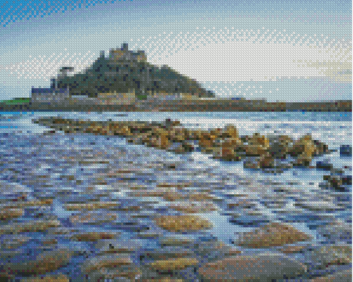 St Micheal Mount Beach Diamond Painting