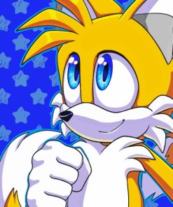 Tails The Hedgehog Character Diamond Painting