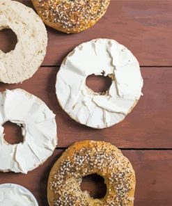 The Bagels With Cream Cheese Diamond Painting