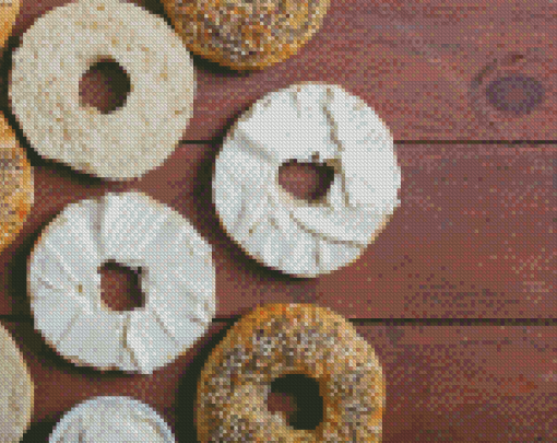 The Bagels With Cream Cheese Diamond Painting