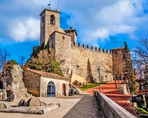 The Gauita Tower San Marino Diamond Painting