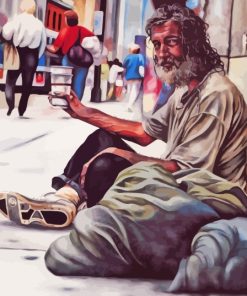 The Homeless Man Diamond Painting