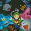 The Luigis Mansion Video Game Diamond Painting