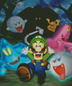 The Luigis Mansion Video Game Diamond Painting