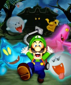 The Luigis Mansion Video Game Diamond Painting