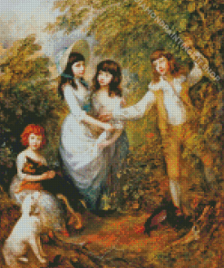 The Marsham Children Thomas Gainsborough Diamond Painting