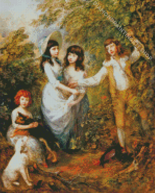 The Marsham Children Thomas Gainsborough Diamond Painting