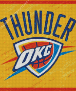 The Okc Thunder Basketball Logo Diamond Painting