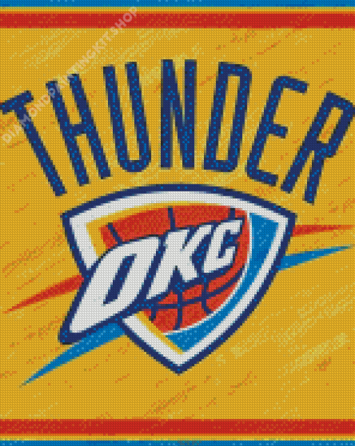 The Okc Thunder Basketball Logo Diamond Painting