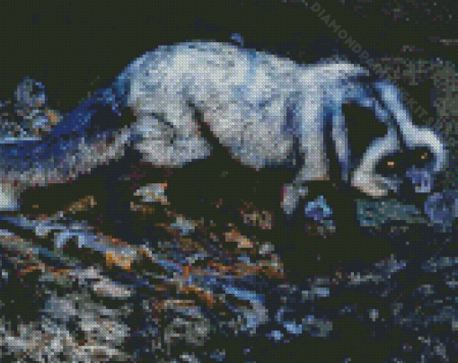 The Silver Fox Diamond Painting