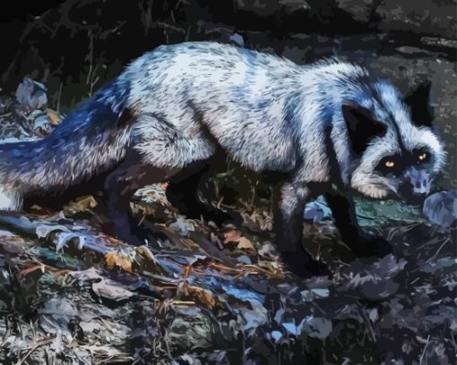 The Silver Fox Diamond Painting