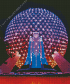 The Spaceship Earth Epcot Park Florida Diamond Painting