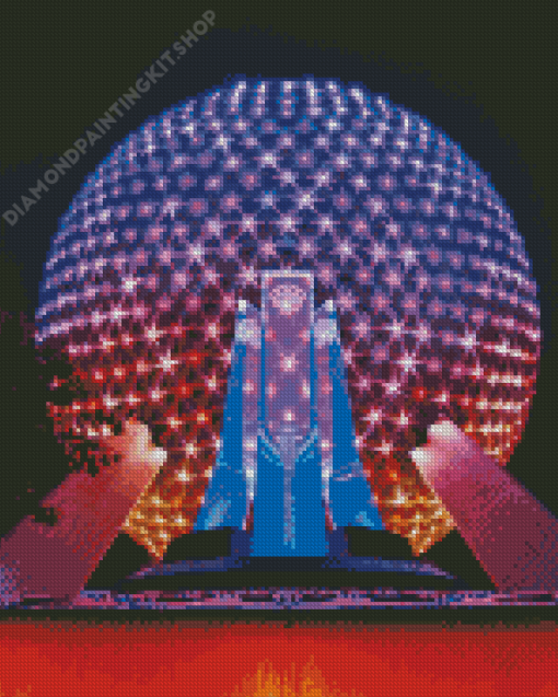 The Spaceship Earth Epcot Park Florida Diamond Painting