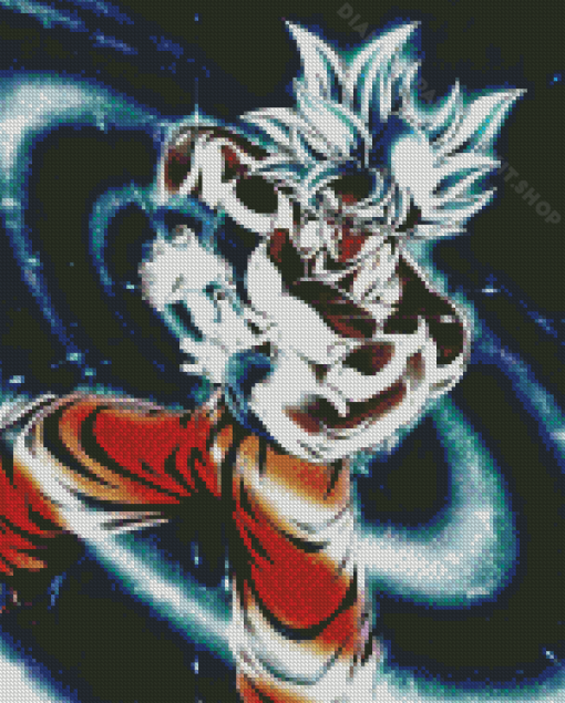 The Strong Ultra Instinct Goku Diamond Painting