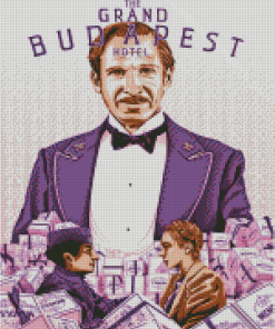 The Grand Budapest Hotel Movie Poster Diamond Painting