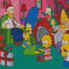 The Simpsons With Christmas Gifts Diamond Painting