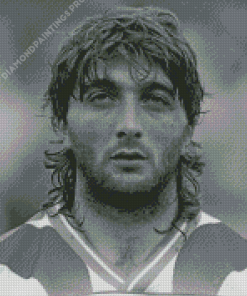 Trifon Ivanov Player In Black And White Diamond Painting