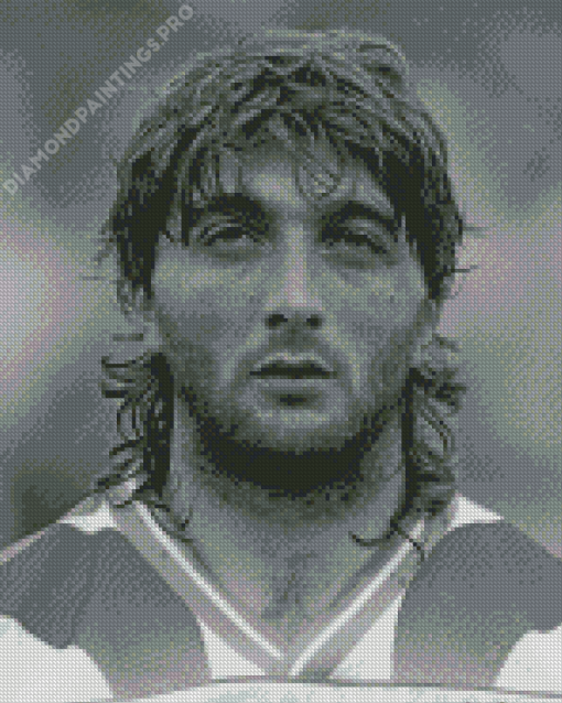 Trifon Ivanov Player In Black And White Diamond Painting