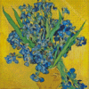 Van Gogh Yellow Vase With Blue Flowers Diamond Painting