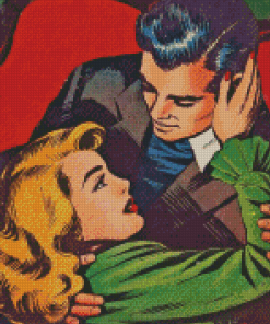 Vintage Couple Pop Art Diamond Painting