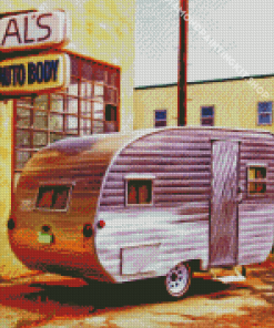 Vintage Trailer Diamond Painting