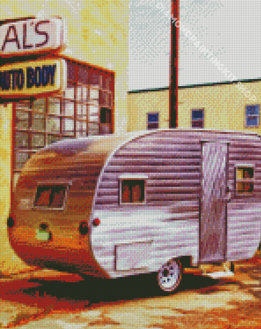 Vintage Trailer Diamond Painting