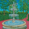 Water Fountain Diamond Painting